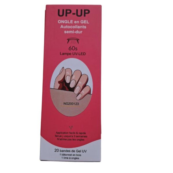 Ongle en Gel autocollants semi dur NG200027 Beige