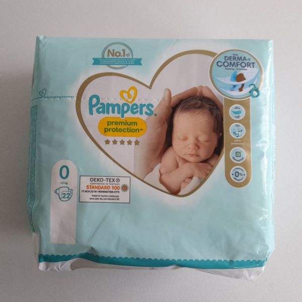 Pampers Premium Protection Couches Taille 0 22 unités