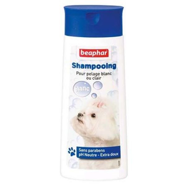 Beaphar Shampoing chiens Pelage Blanc/clair 250 ml