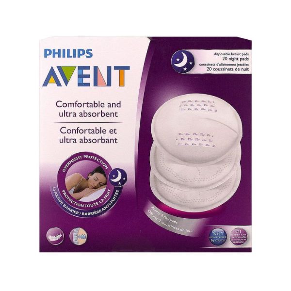 Coussinets d'allaitement protection nuit ,20 unités