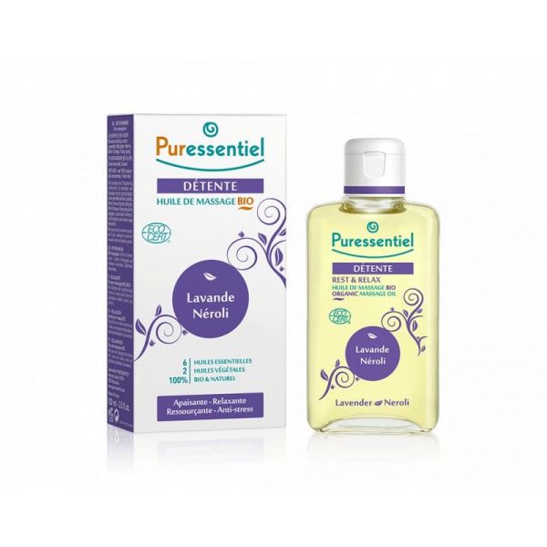 Détente huile de massage Bio 100ml