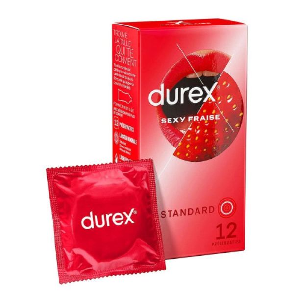 Sexy Fraise Standard 12 préservatifs