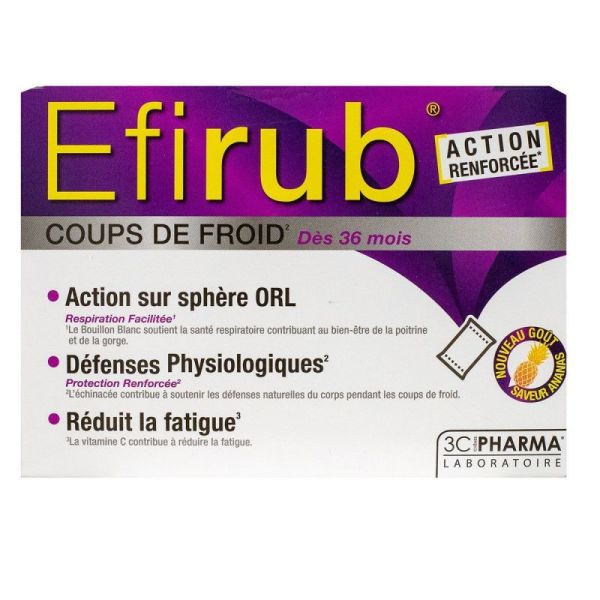 Efirub coup de froid dès 36 mois 16x5g