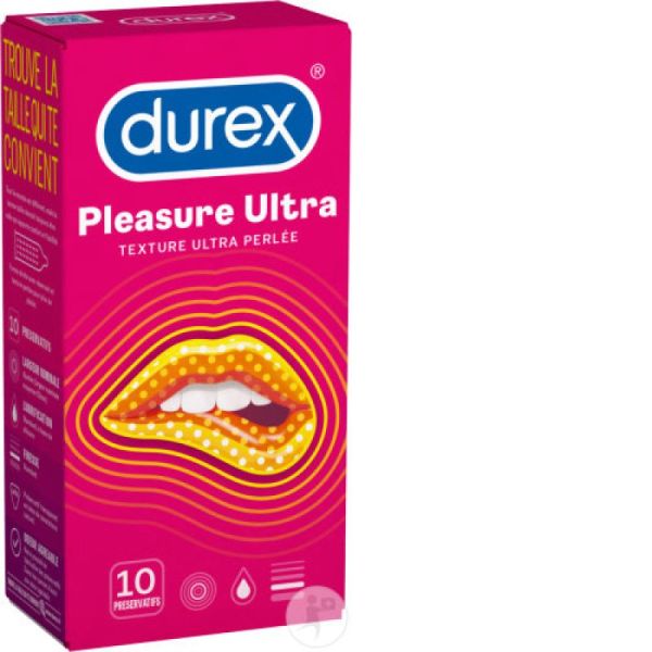 Durex PLEASURE ULTRA - 10 Préservatifs perlés