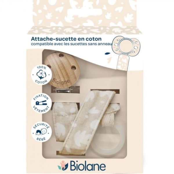 Attache sucette anatomique Beige