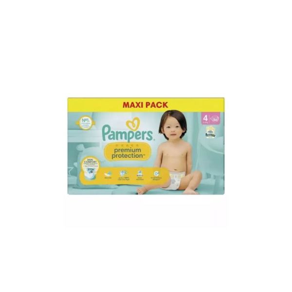 Premium Protection Couches bébé - Taille 4 (9-14kg) - 86 couches