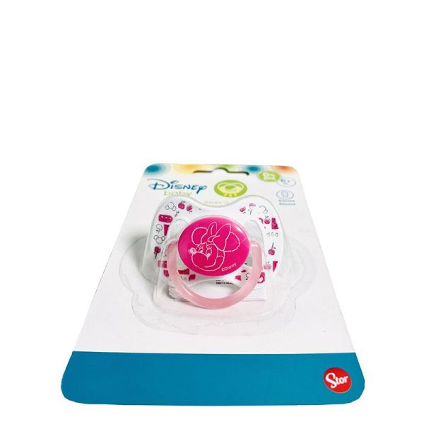 Sucette En Silicone Phosphorescente Disney Minnie 6m