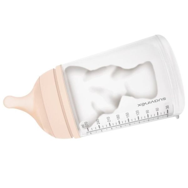 Biberon anti-colique Suavinex ZERØ.ZERØ™ 3 Mois+ débit moyen