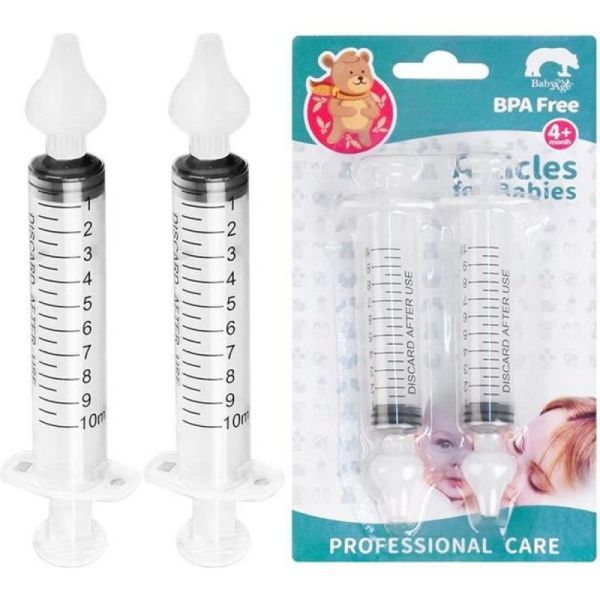 Seringue Nasale Bebe Mouche Nez Enfant Serum Physiologique | Élimine en  douceur les sécrétions nasales et soulage la congestion chez le bebe 