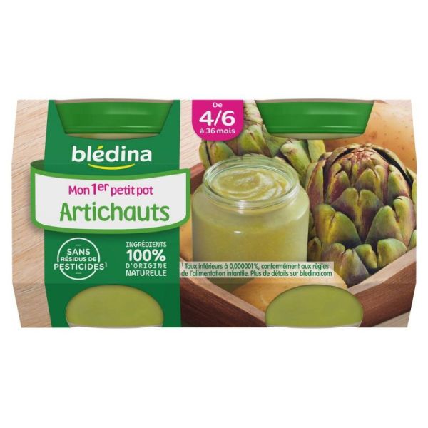 Mon 1er Petit Pot Puree D Artichaut Des 4 Mois 2x130g