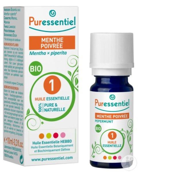 Menthe Poivrée Bio Huile Essentielle 10ml