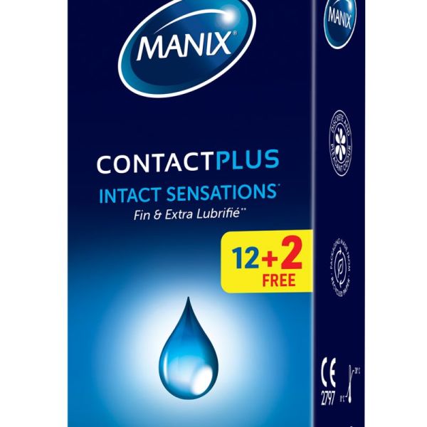 14 préservatifs Contact Plus - Intact sensations