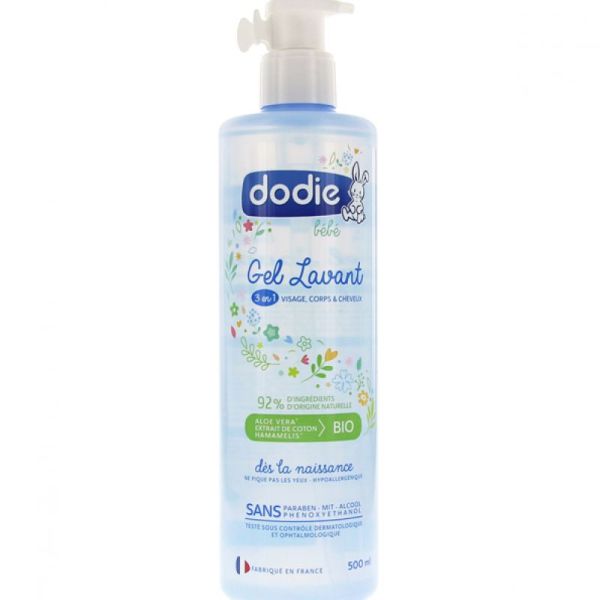 Dodie Gel Lavant 3 en 1 Visage, Corps & Cheveux