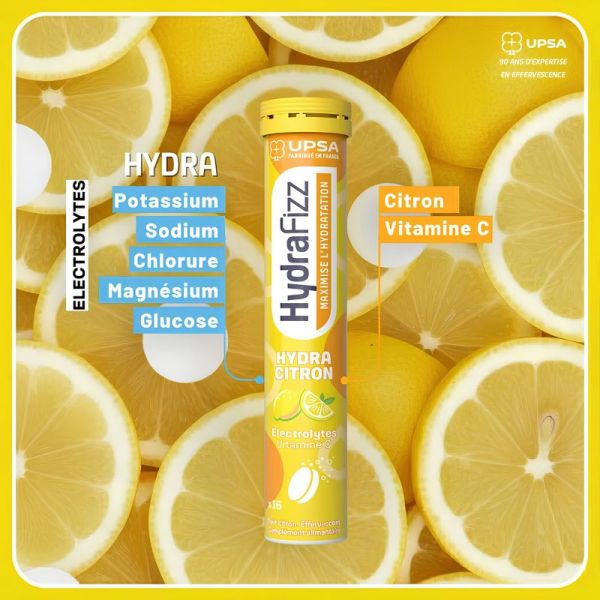 Hydrafizz Hydra citron - 16 comprimés