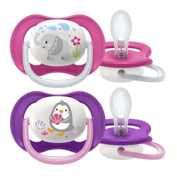 AVENT SUCETTE ULTRA SOFT 6-18 MOIS LOT DE 2