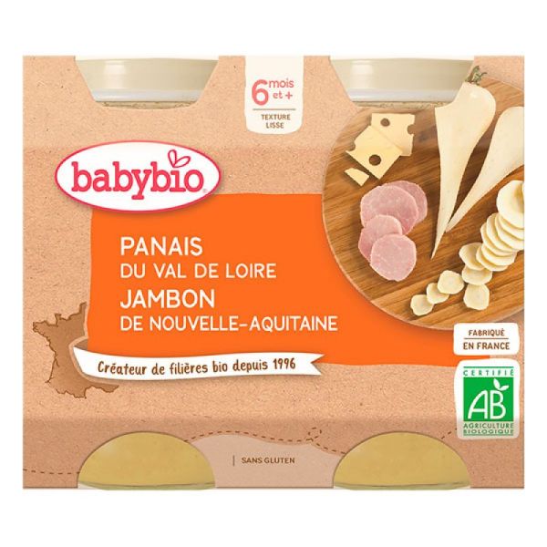 Babybio Panais du Val de Loire/Jambon          2x200g