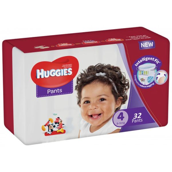 Couches culottes Huggies Gold Taille 4 - 32 couches
