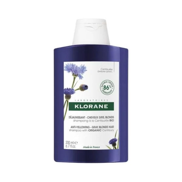 Shampooing Déjaunissant pour Cheveux Gris, Blonds 200 ml