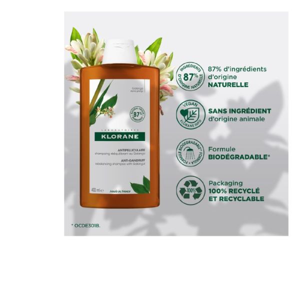 Klorane shampoing ANTIPELLICULAIRE 200 ml