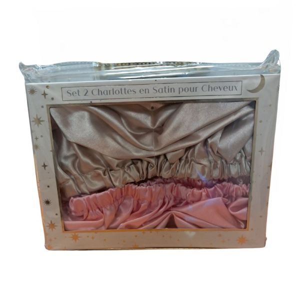 Set 2 Charlottes en satin pour cheveux