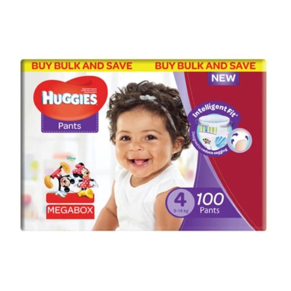 Couches Pants 9/14 kg - Taille 4 - Megabox de 100 couches