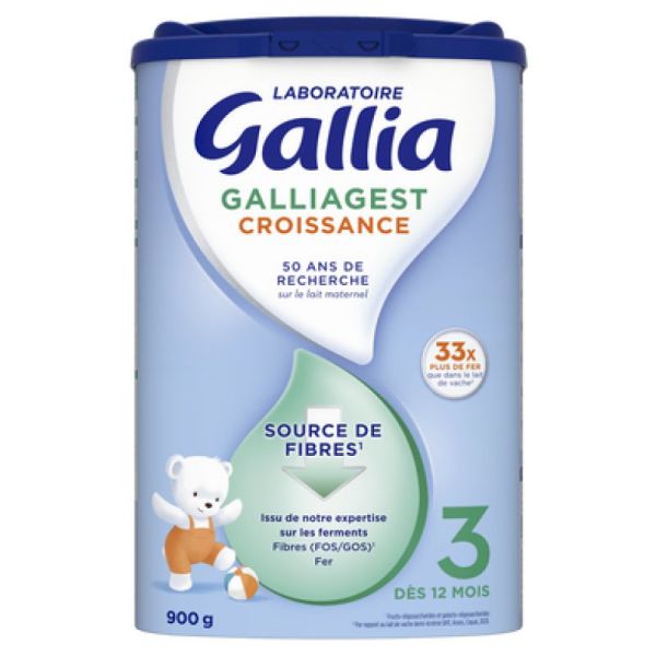 Lait GALLIAGEST CROISSANCE 3, 900 gr