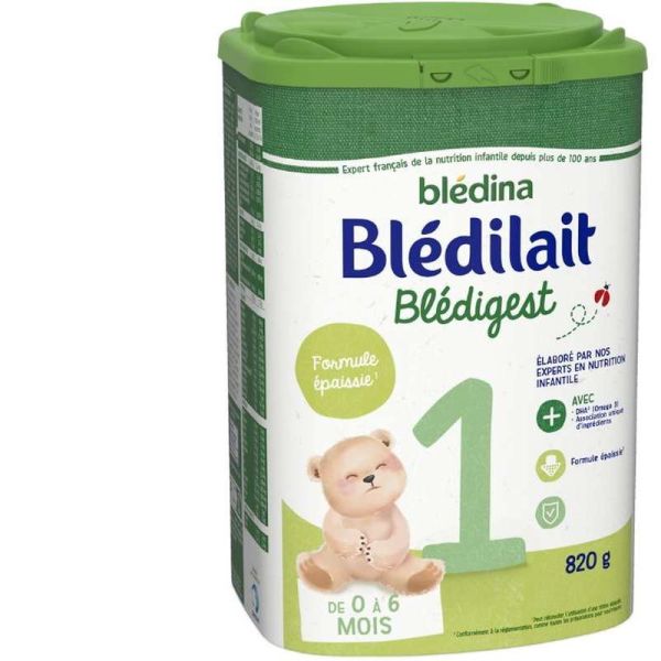 BLEDINA Blédilait Lait 2ème âge - 6x500 ml - Dès 6 mois - Achat