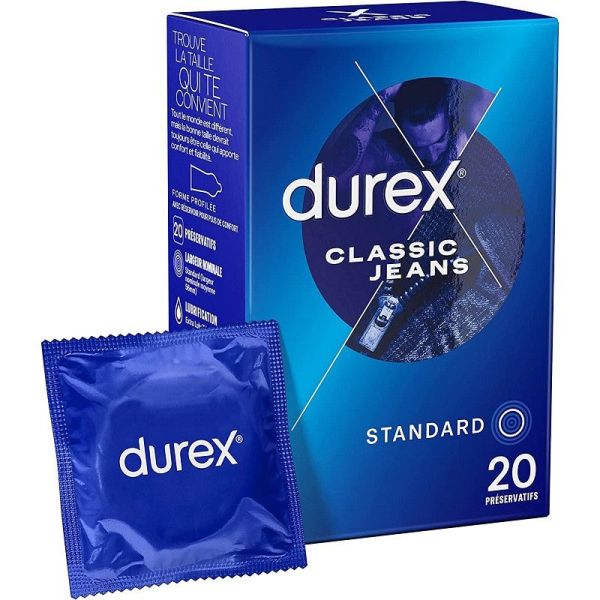 20 Préservatifs Classic Jeans