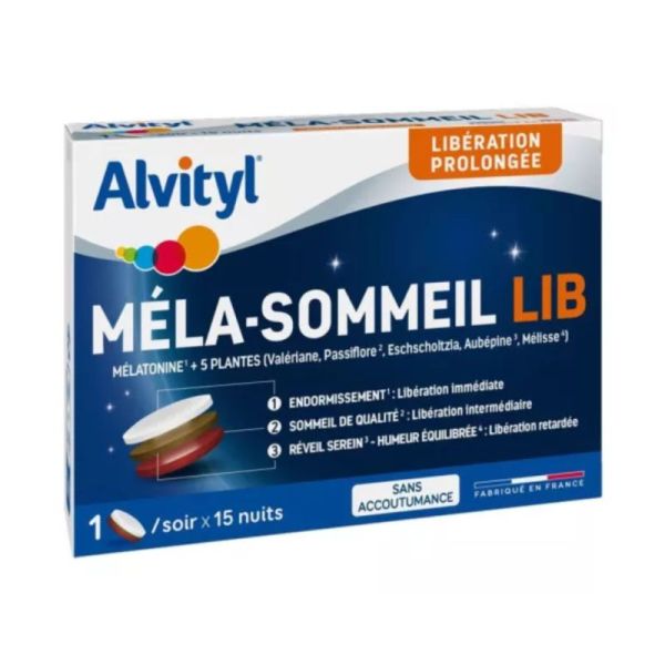 Mela-sommeil LIB- 1.85mg + 5 Plantes