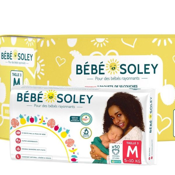 Bébé Soley Taille M, 50 couches