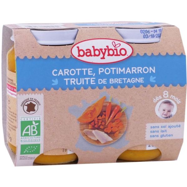 Babybio Légumes/truite 2x200g