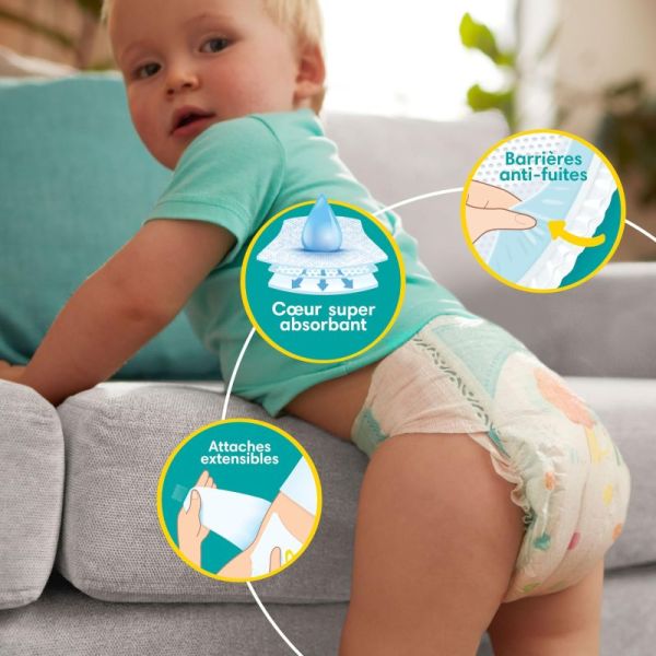 Pampers baby-dry Taille 6 / pack de 78 couches