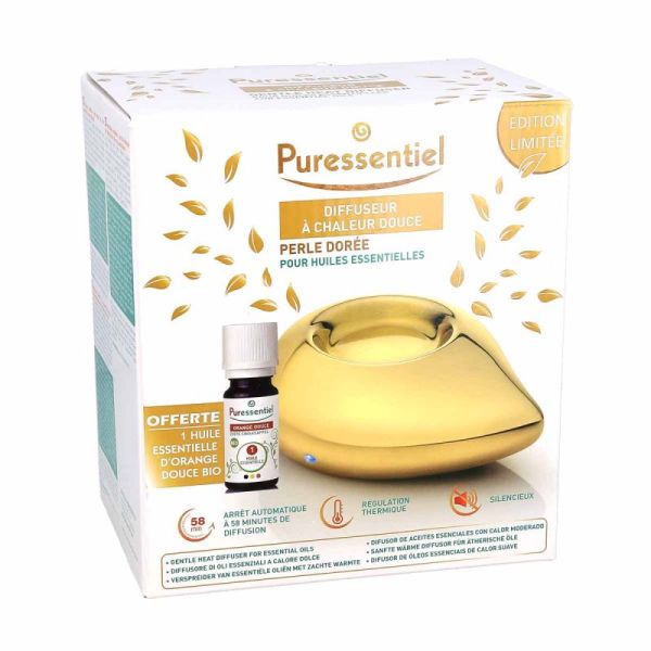 Diffuseur À Chaleur Douce Pour Huiles Essentielles doré