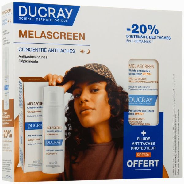 Coffret Melascreen Concentré Antitaches 30ml + fluide spf 50 offert