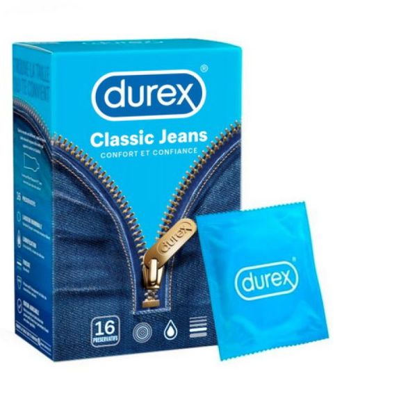 Durex CLASSIC JEANS - 16 Préservatifs