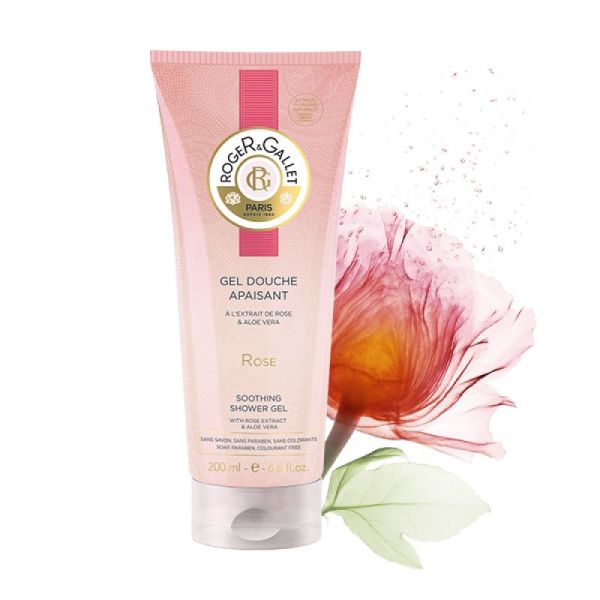 Gel Douche Apaisant à la Rose 200ml