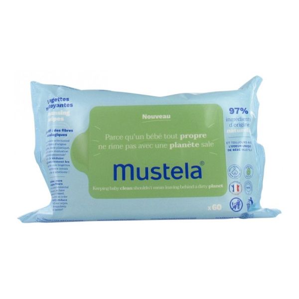 LINGETTES NETTOYANTES à l' AVOCAT PEAU NORMALE VISAGE MAINS ET