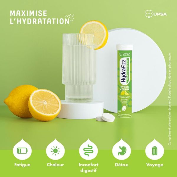 Hydrafizz Hydra + Détox 16 Pastilles