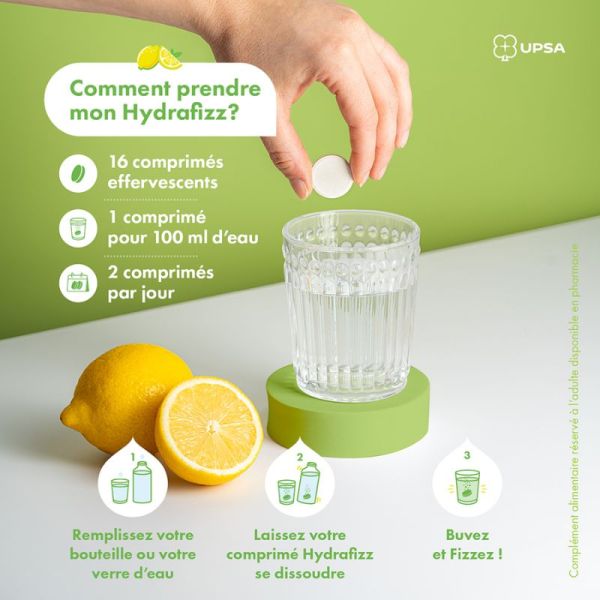 Hydrafizz Hydra + Détox 16 Pastilles