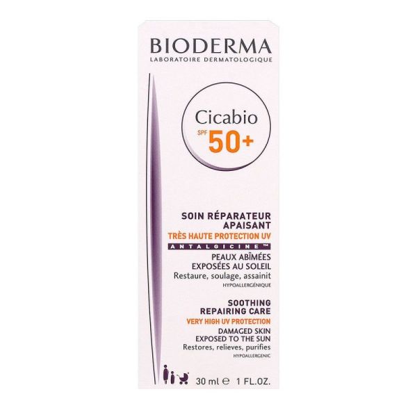 Cicabio soin réparateur apaisant SPF50+ 30ml