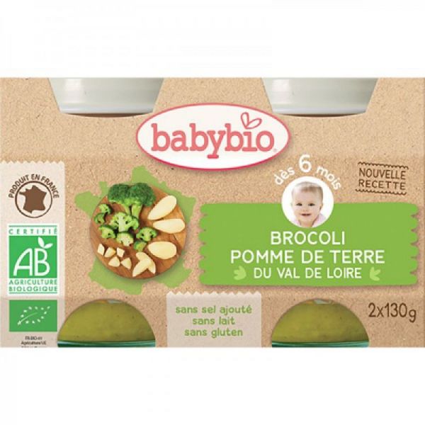 Babybio Brocoli/pomme de terre 2x130g
