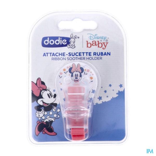 attache tétine ruban Mickey et Minnie