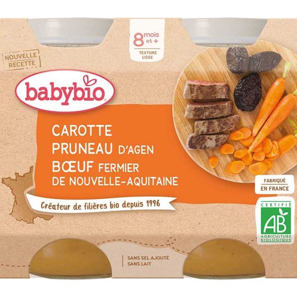 Carotte/Pruneau/Boeuf 2x200g