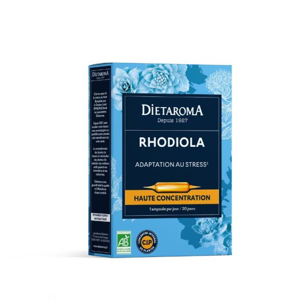 Rhodiola Forte 20 Ampoules x 10ml - Combattre stress et fatigue