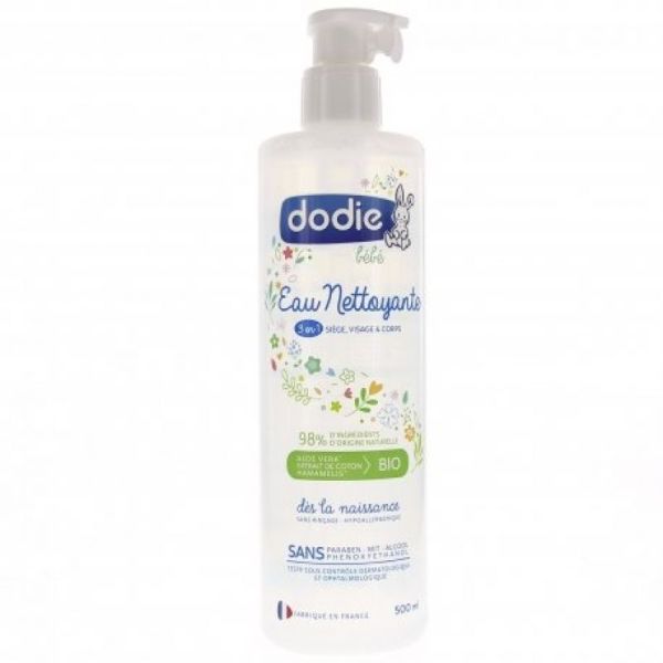 Dodie Eau Nettoyante 3 en 1 Siège, Visage & Corps