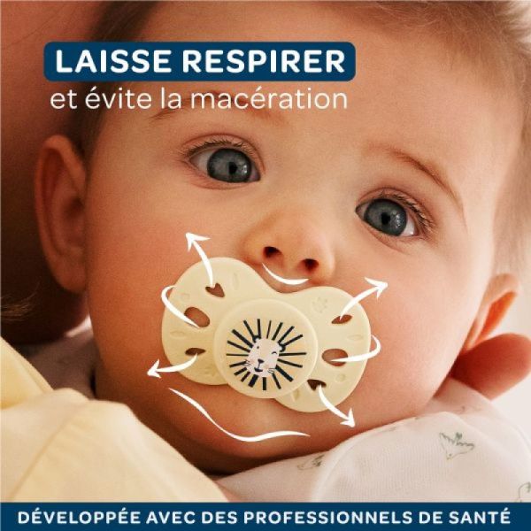2 sucettes anatomiques 0-6 mois