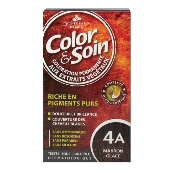 Color & Soin coloration permanente 4A marron glacé