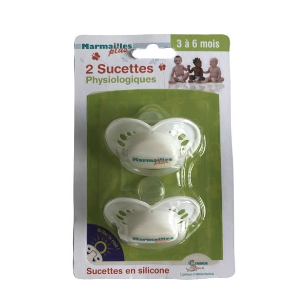 Sucettes Physiologiques - 3/6mois - Lot de 2