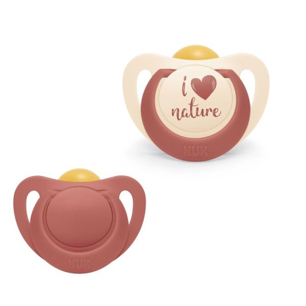 Lot de 2 sucettes I love nature 18-36 mois