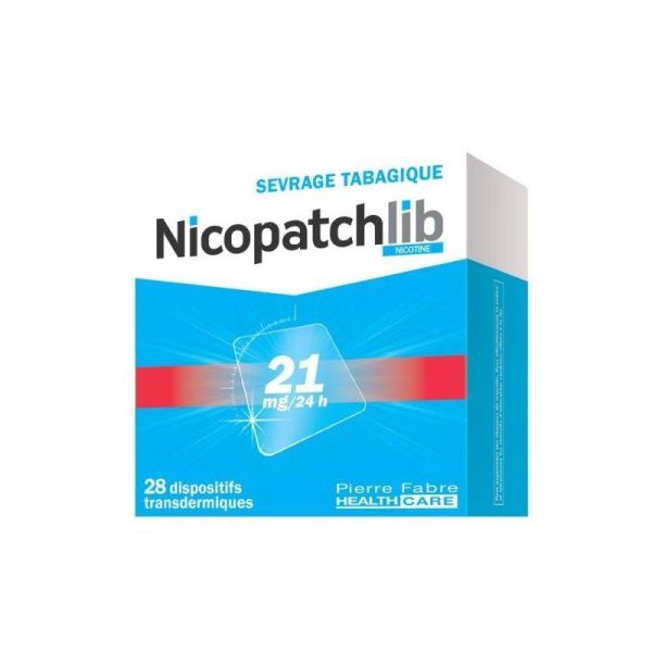 Nicopatchlib 21mg/24h - 28 dispositifs transdermiques